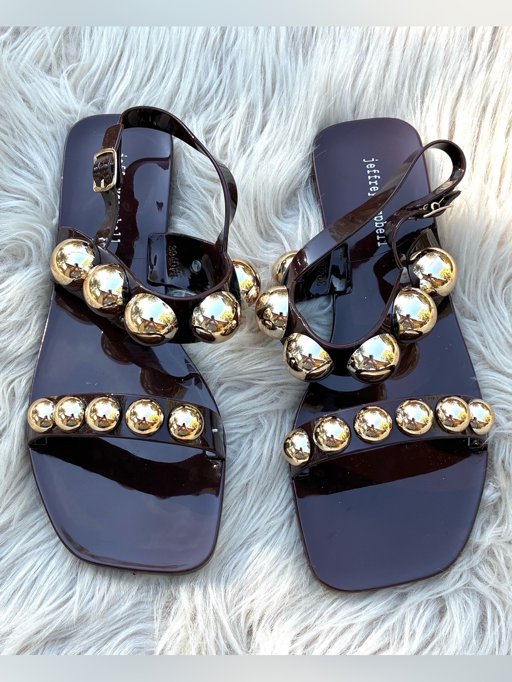 Jeffrey Campbell NWOT Gum Drop Jelly Sandals Sz 9 - Picture 3 of 6